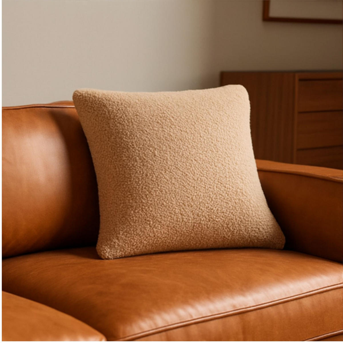 TEDDYKISSEN Beige 40x40cm - Beige, Textil (40/40cm) - nordic coast company