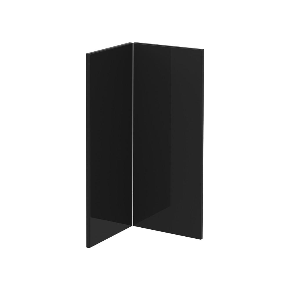 K&Ouml;KSFRONT R-Line Svart h&ouml;gblank 59.2x71.3 cm m&ouml;belfront f&ouml;r h&ouml;rnundersk&aring;p Svart h&ouml;gglans 71.3/59.2/1.6 cm