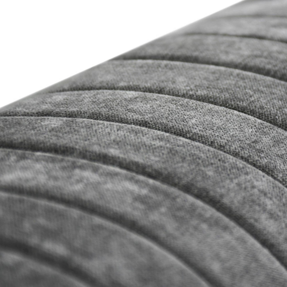 SOFA Venezia 2-Sitzer mit Metallbeinen, dunkelgrau, 233 cm - Dunkelgrau/Schwarz, Holzwerkstoff/Metall (172/85/94cm) - Beautysofa