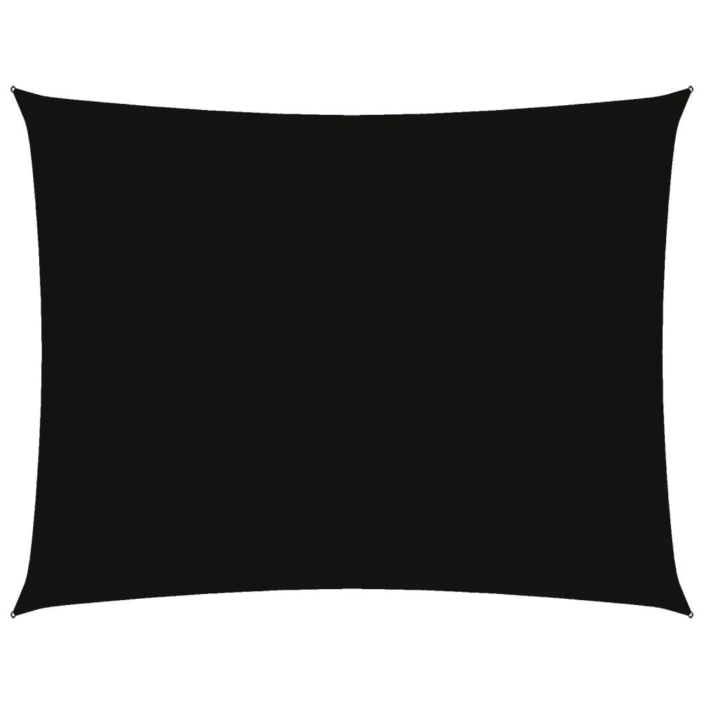 SONNENSEGEL Oxford-Gewebe Rechteckig 3x4 m Schwarz - Schwarz, Textil (400/300cm) - furnicato