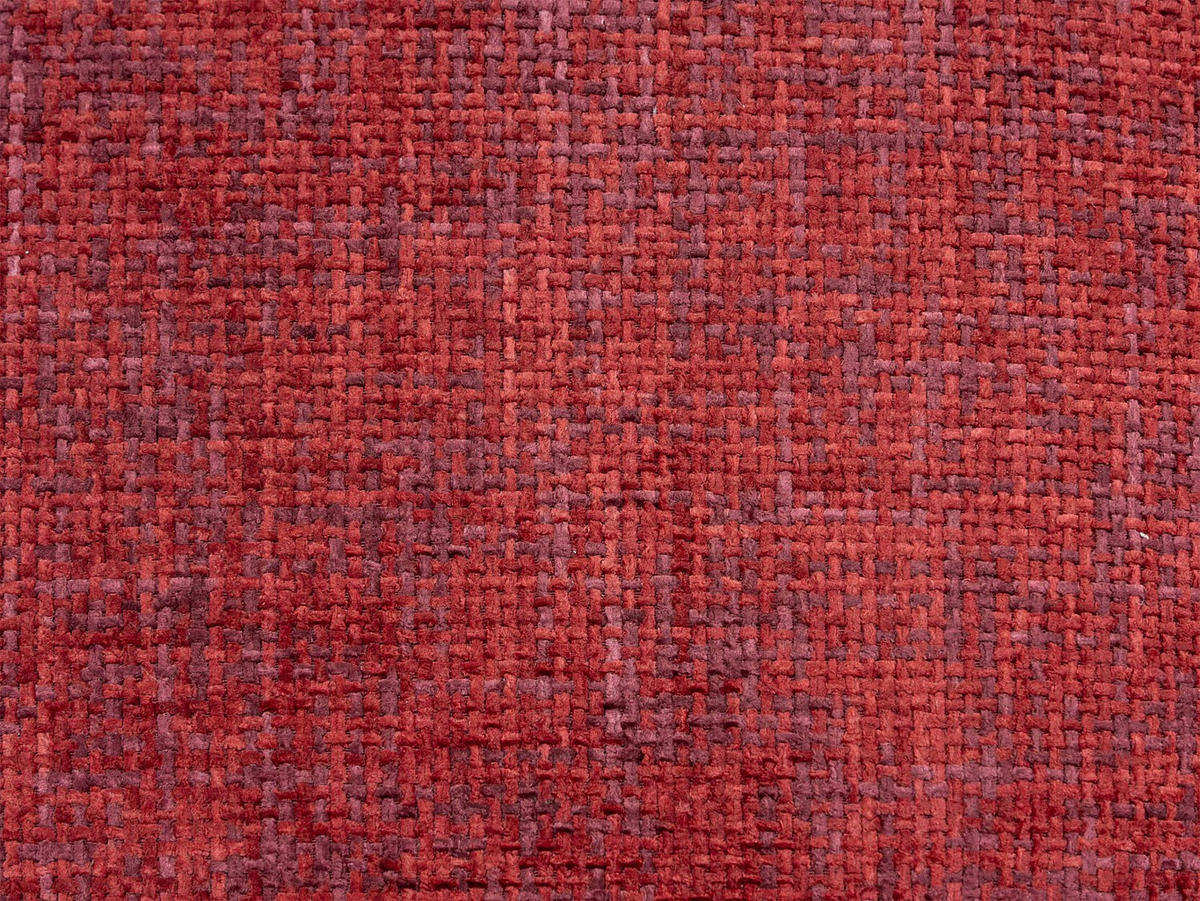 SOFA - 3 Personen - stoff - rot Pogni - Rot, Textil (205/73/97cm) - Vente-Unique