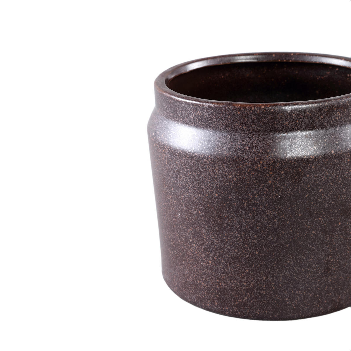 TOPF Jillanne Violett 18.5/18.5/16cm - Lila, Keramik (16cm) - PTMD Collection