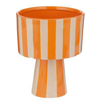 BLUMENTOPF Lines - Orange, Keramik (20cm) - Butlers