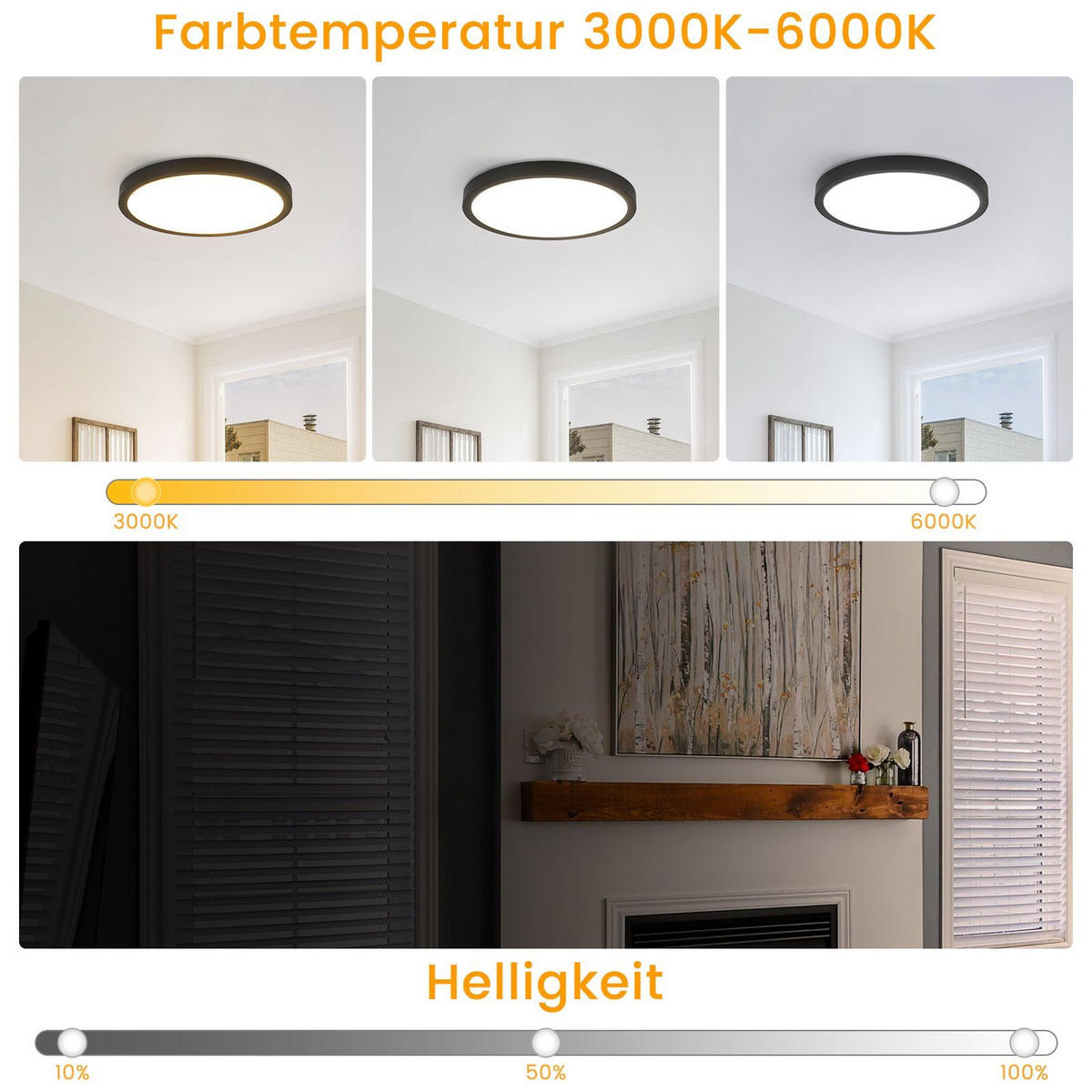 LED-DECKENLEUCHTE Buch 30 cm - Schwarz, Kunststoff (30/30/2.5cm) - Nettlife