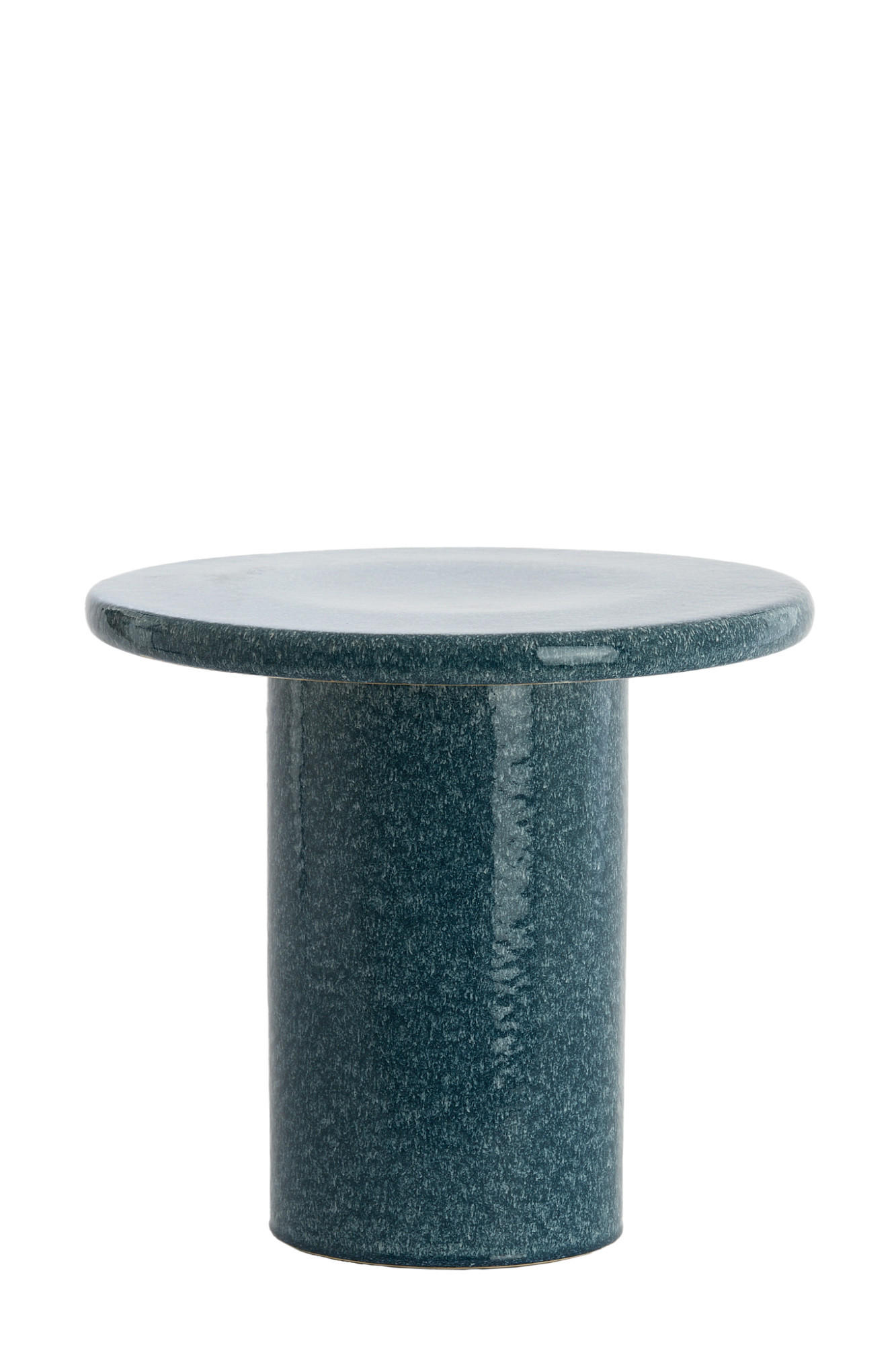 BEISTELLTISCH Tudo Blau Ø40,5/35,5 cm - Blau, Keramik (40.5/40.5/35.5cm) - Light & Living
