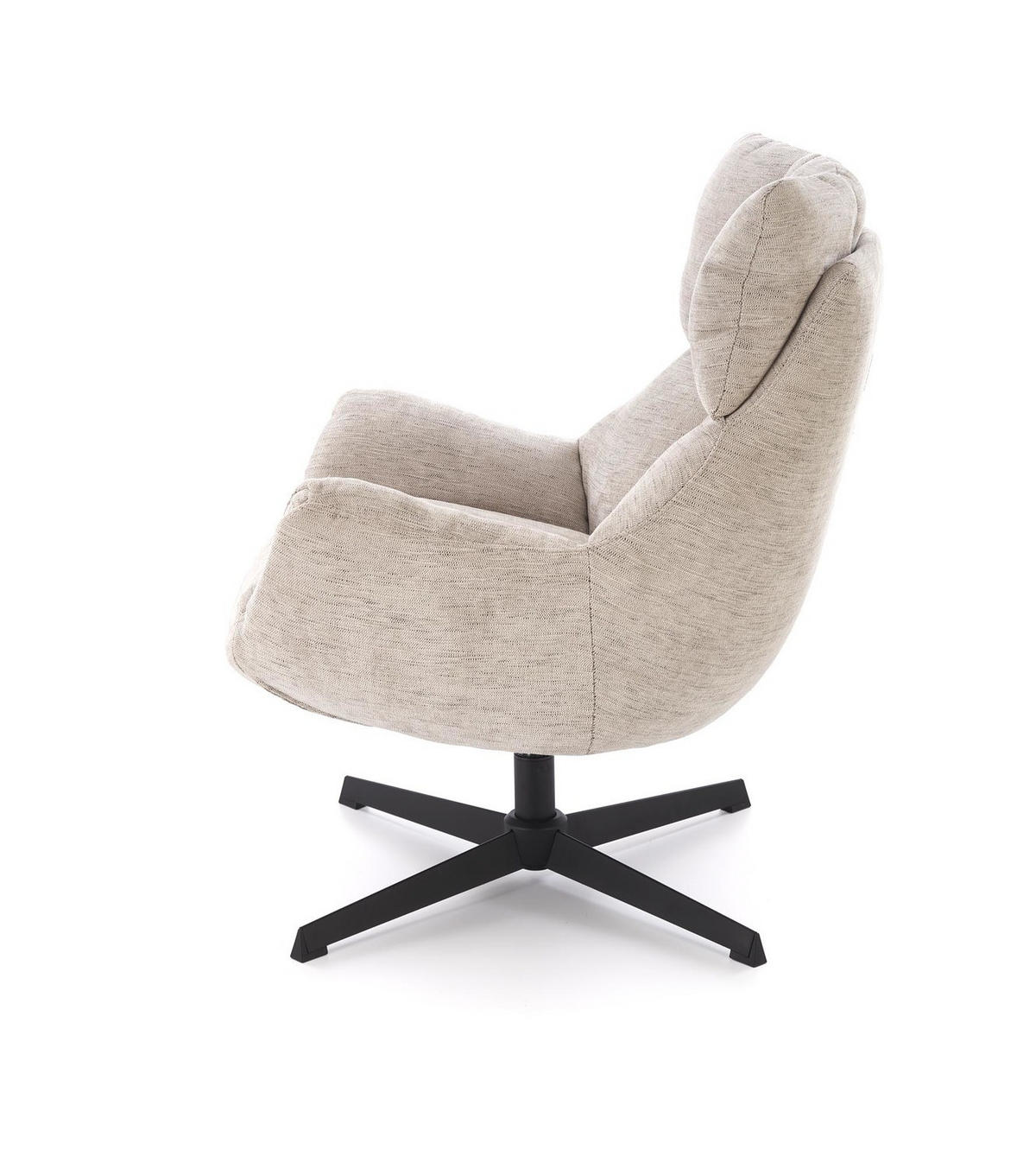 Drehsessel mit Polsterung COZY 360° - Beige, Textil (72/87/79cm) - Lookway