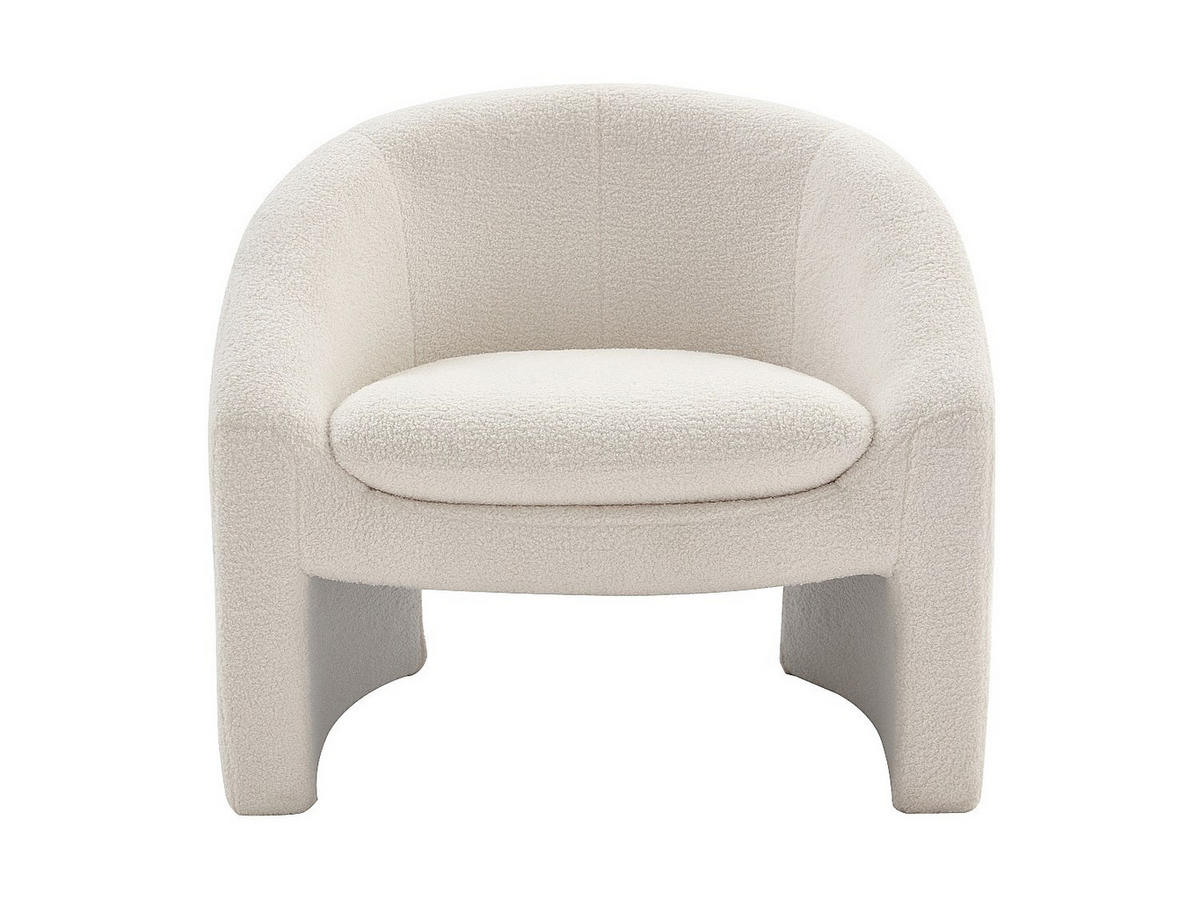 SOFAGARNITUR ohne Schlaffunktion - 3 Personen-Sitzer - Stoff - Weiß - - Weiß, Textil (137/74/74cm) - Vente-Unique