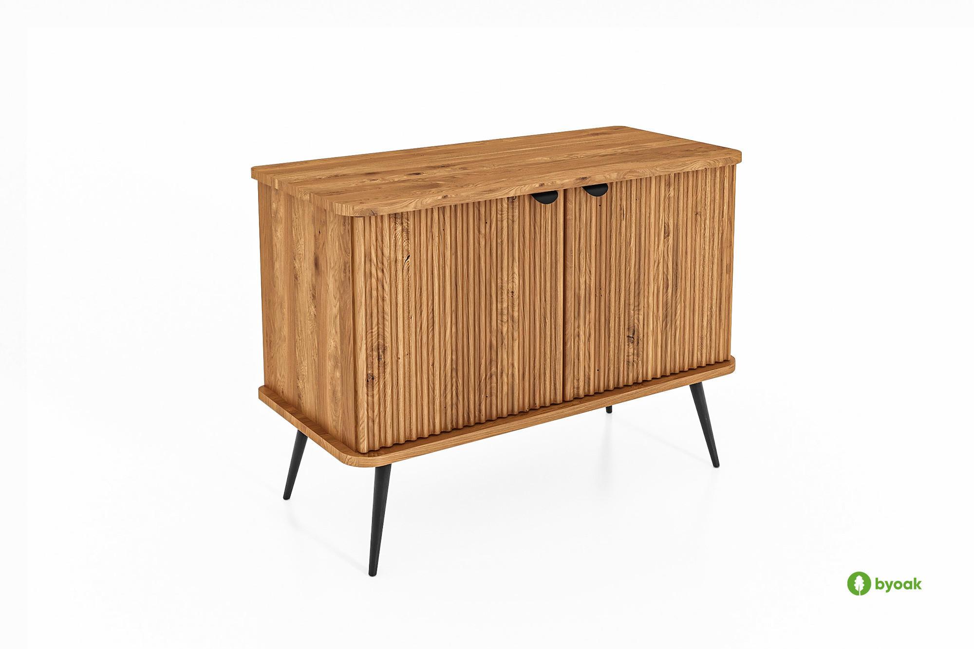 KOMMODE LINA - Wildeiche, Holz (97/72/46cm) - byoak