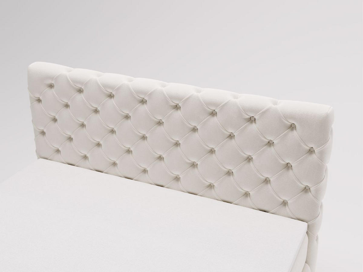 BOXBETT Canolo 140x200 Cremige - Creme, Holz/Textil (140/200cm) - Graingold