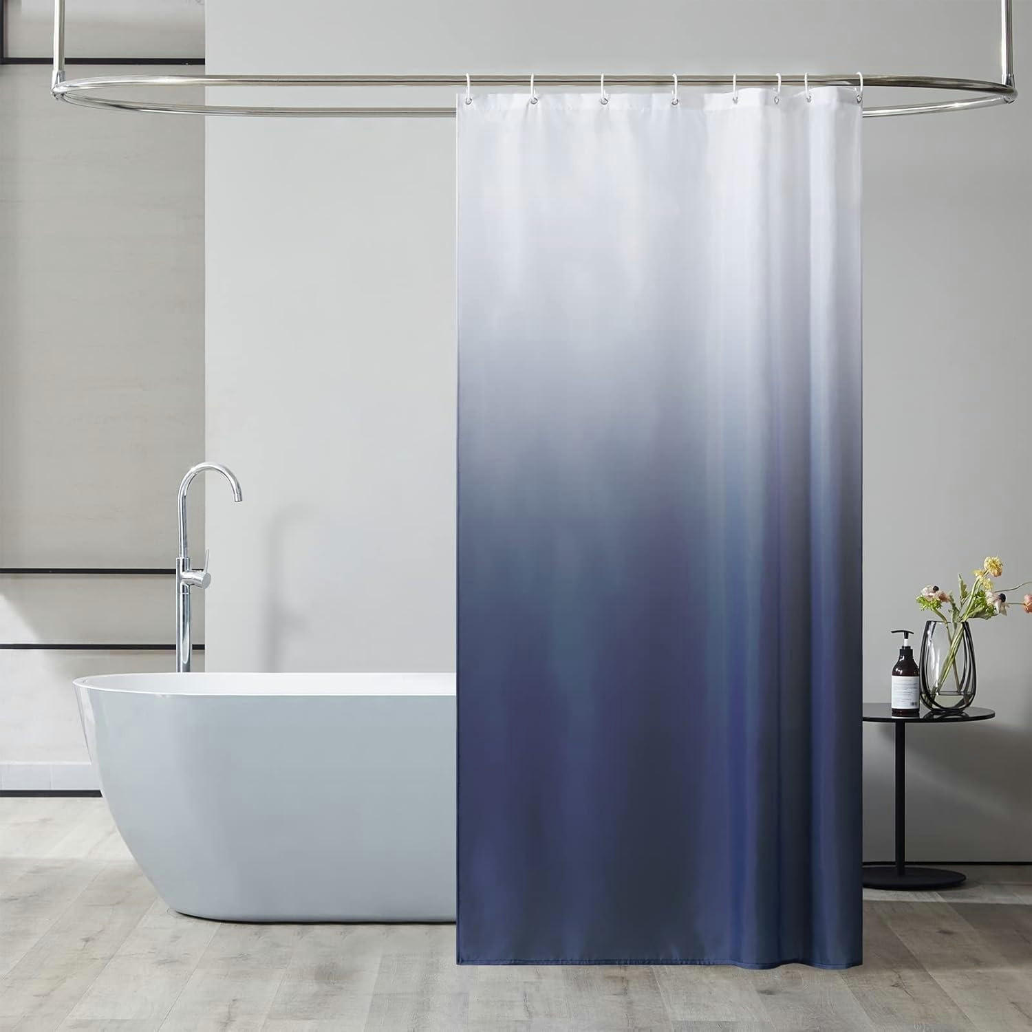 DUSCHVORHANG Textil 120 x 200 cm Dunkelblau - Multicolor, Textil (120/200cm)