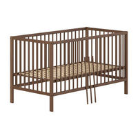 GITTERBETT Keira zum Juniorbett umbaubar Buche massiv nussbaum - Nussbaumfarben, Holz (70/140cm) - 58aufmkessel