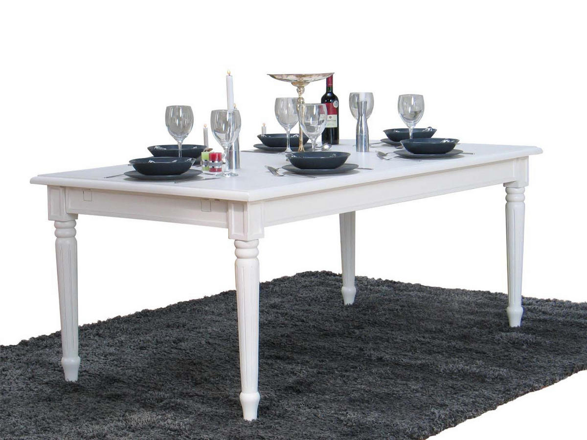 TISCHGRUPPE Weiß - Weiß, Holzwerkstoff (180/75/100cm) - ebuy24