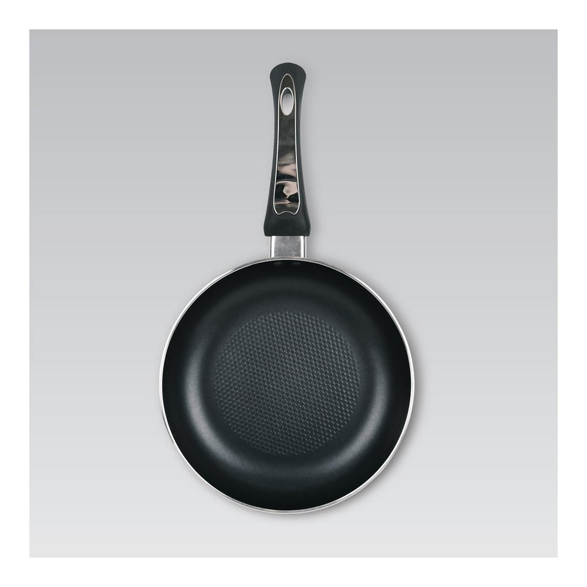 PFANNE Schwarz 39.5/22/5 cm MR120322 - Schwarz, Metall (22cm) - Maestro 