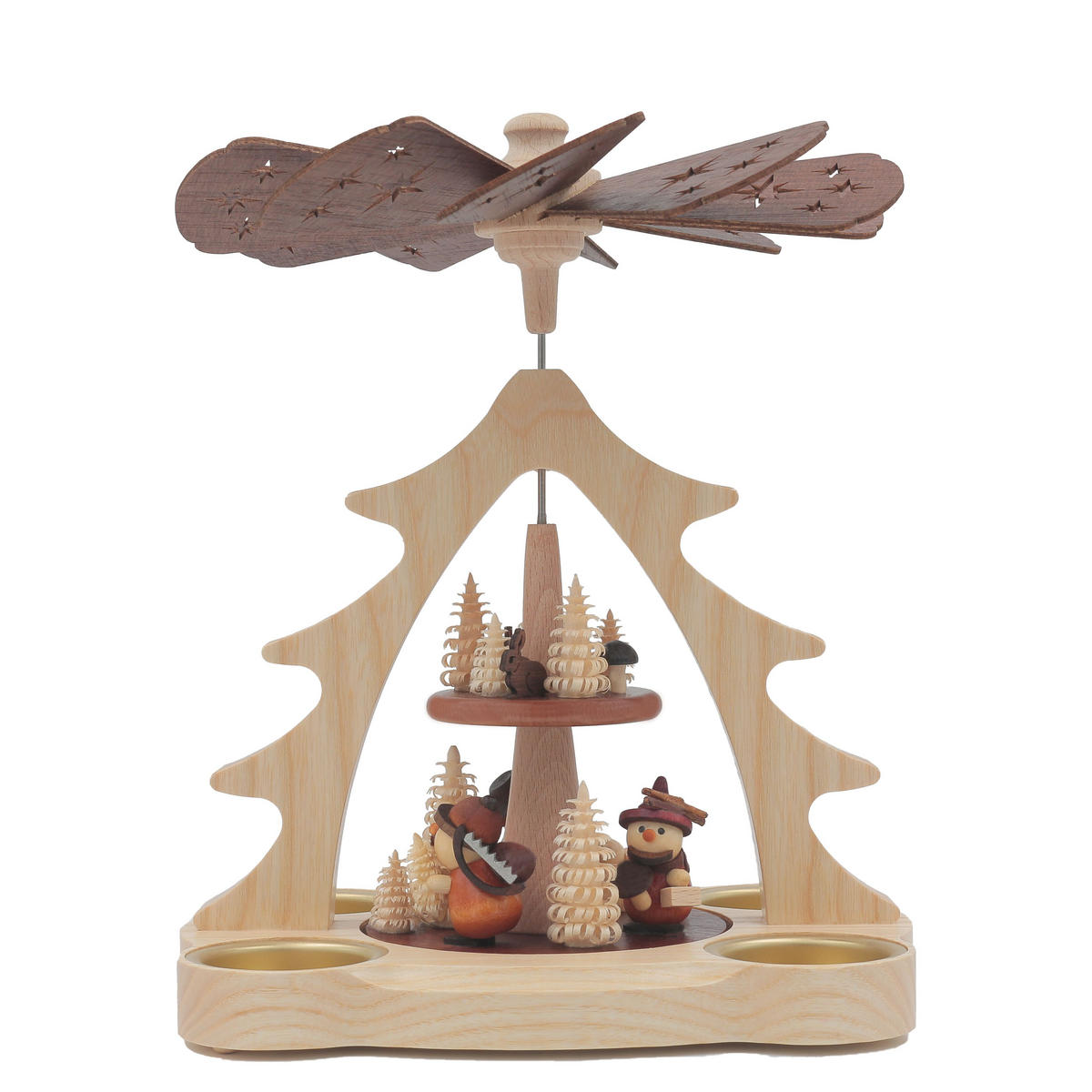 TISCH-PYRAMIDE Schäfer 15/19/24 cm - Multicolor, Holz (19/24/15cm)