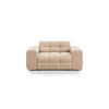 SOFA Kendal aus Samt mandelbeige 2 Sitzplätze - Beige, Textil (156/79/103cm) - Micadoni