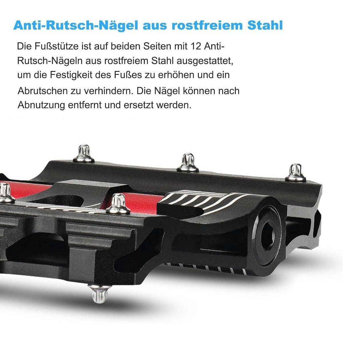 FAHRRADPEDALE Set CNC Aluminium Schwarz - Schwarz, Metall (9.7/1.5/9.7cm)