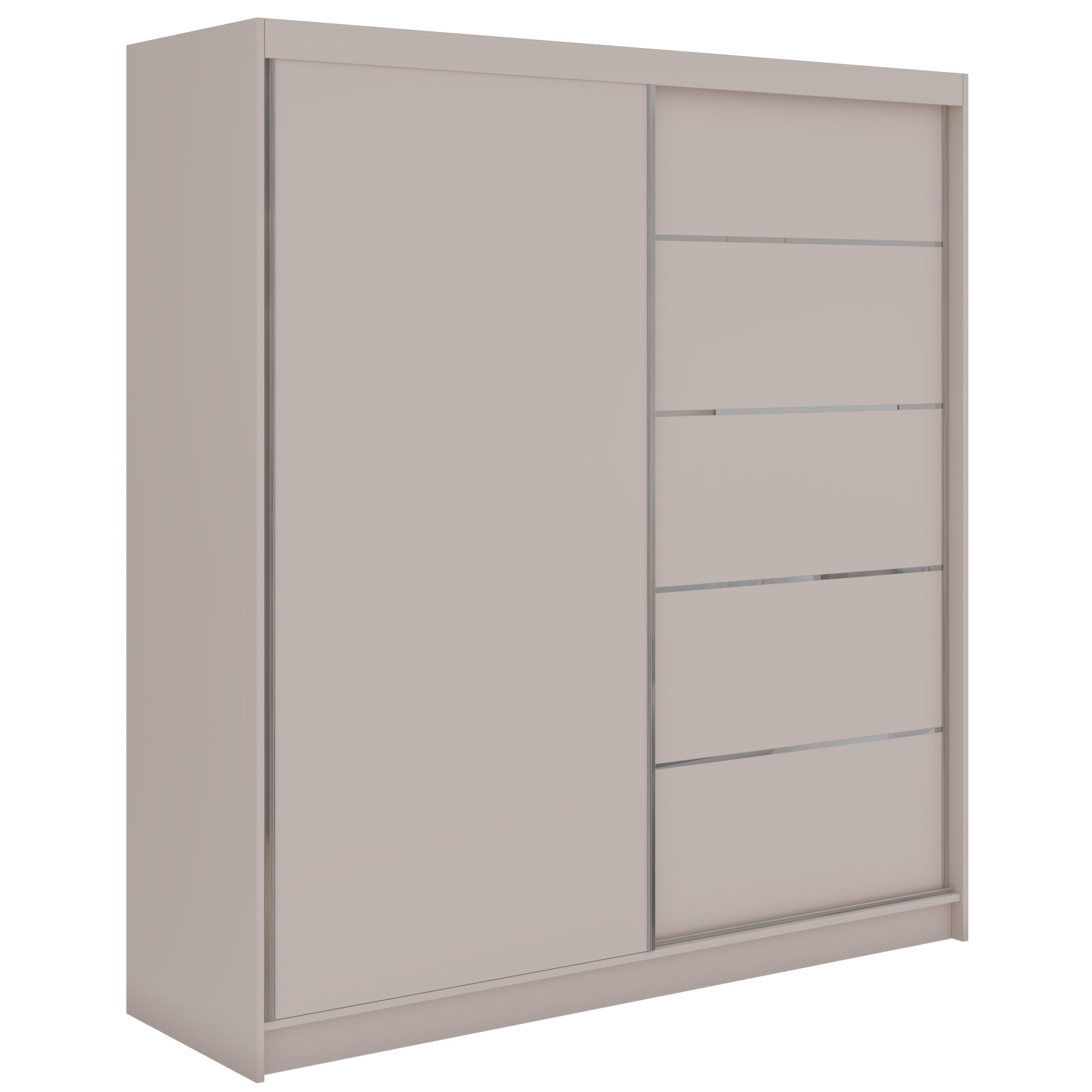 MKS Schwebetürenschrank Kaschmir 200x216x61 cm