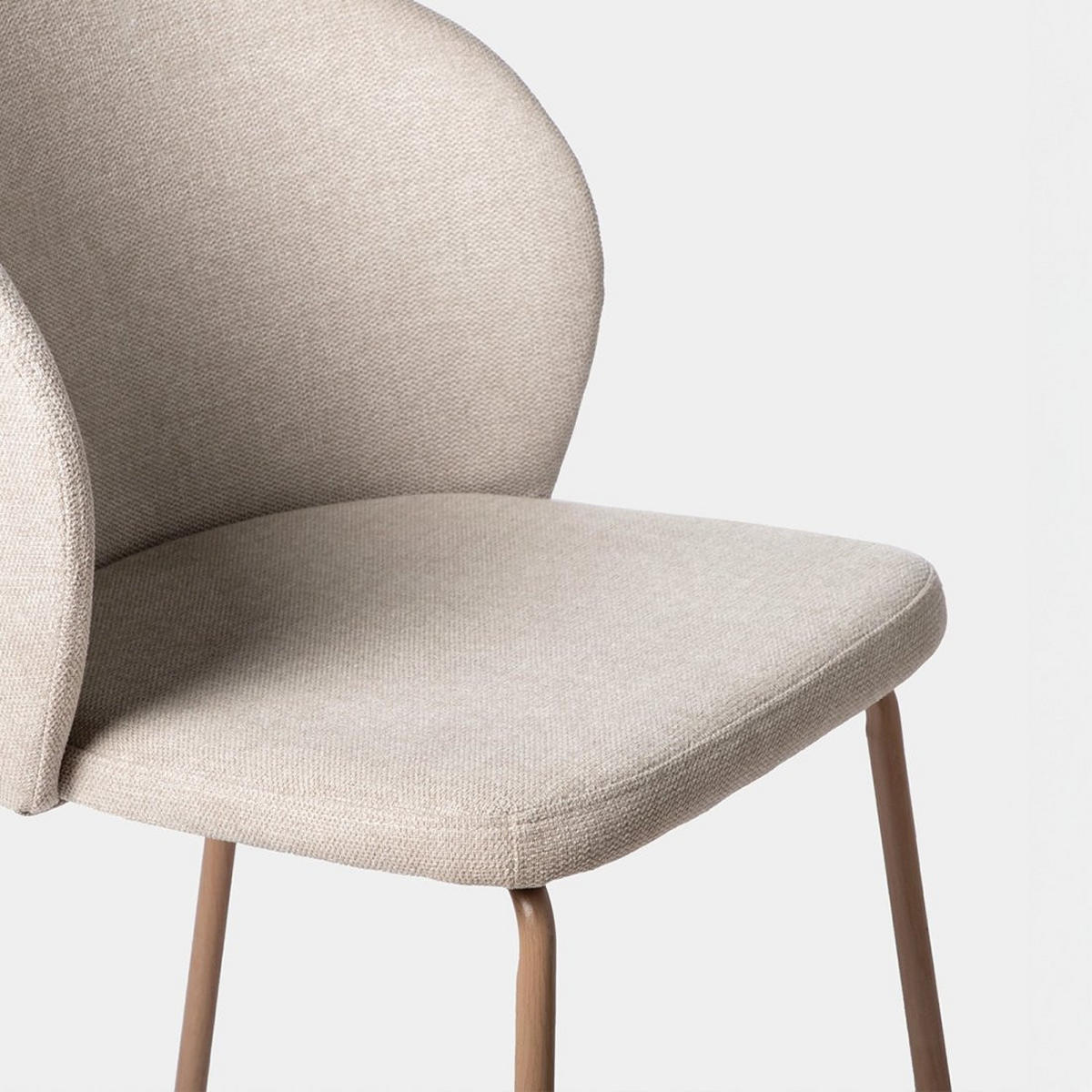 ESSZIMMERSTUHL Norah Beige 49 cm x 80 cm 4er-Set - Beige, Textil (49/80/56cm) - Klast Home