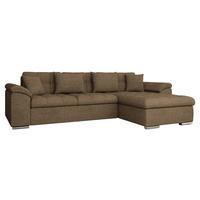 ECKSOFA Diana, Seite: Rechts - Nussbaumfarben, Holz/Textil (280/160cm) - MIRJAN24