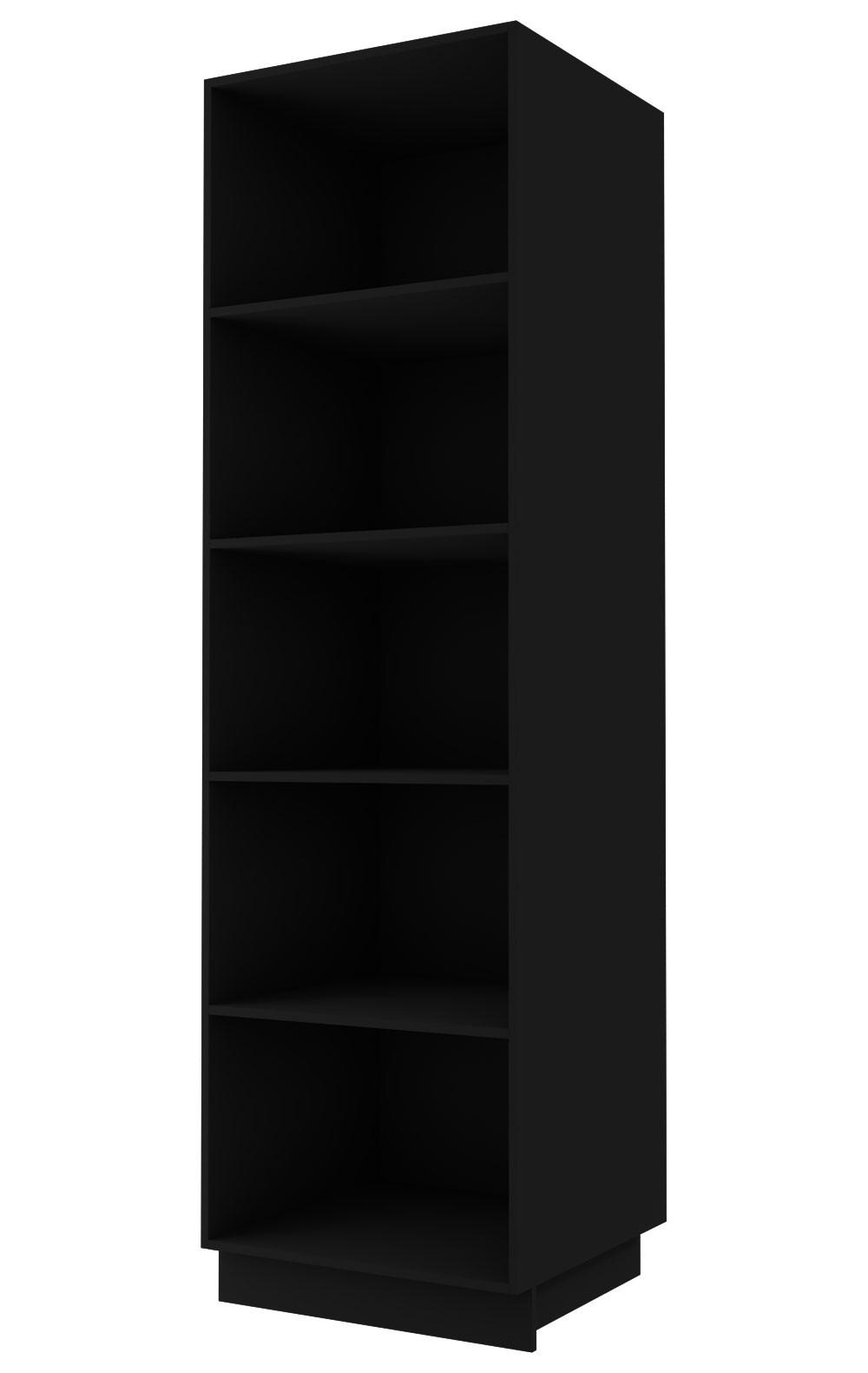 Thumbnail - Feldmann-Wohnen Vorratsschrank, Grau, Schwarz, Holz, 2 Fächer, 60x154x59 cm, Küchen, Küchenmöbel, Küchenschränke, Küchen...