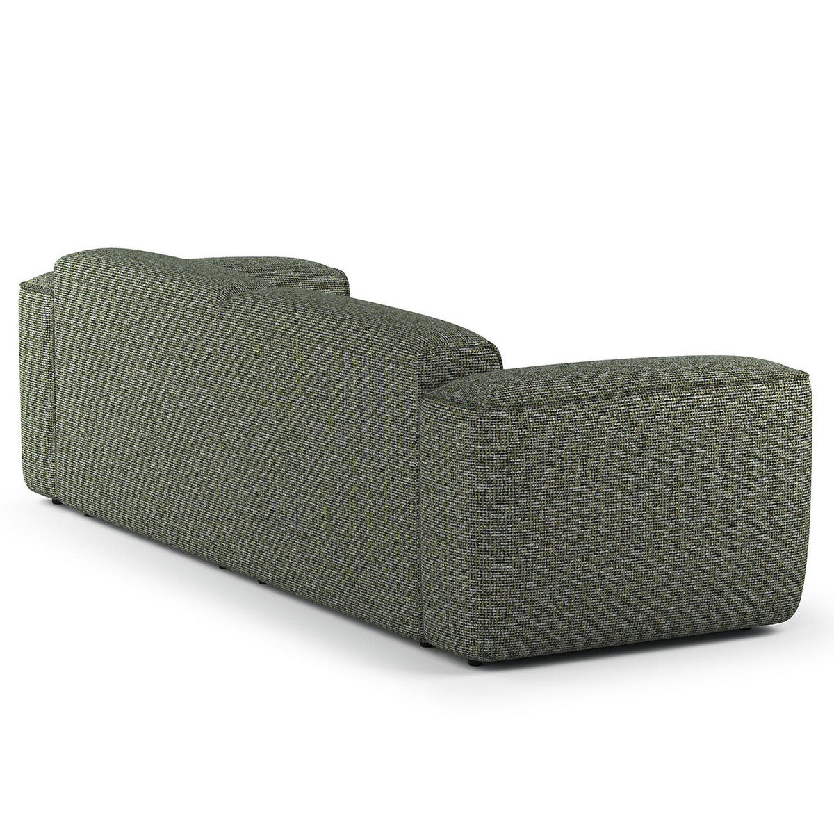 3-SITZER SOFA - Schwarz/Grün, Kunststoff/Textil (251/71/102cm) - home24