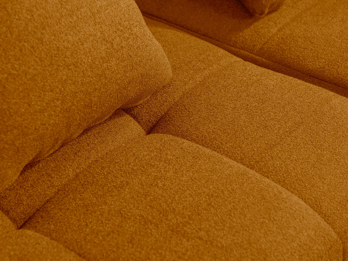 2-SITZER-SOFA Bouclé-Stoff Zimtbraun - Hellbraun, Textil (180/73/95cm) - MILYsofa