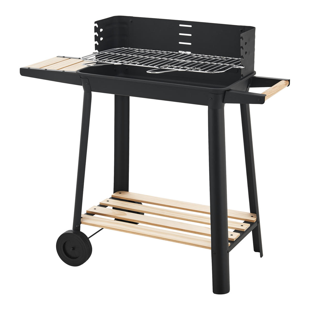 GRILLWAGEN Ari - Schwarz, Metall (86/78/30cm) - casa.pro