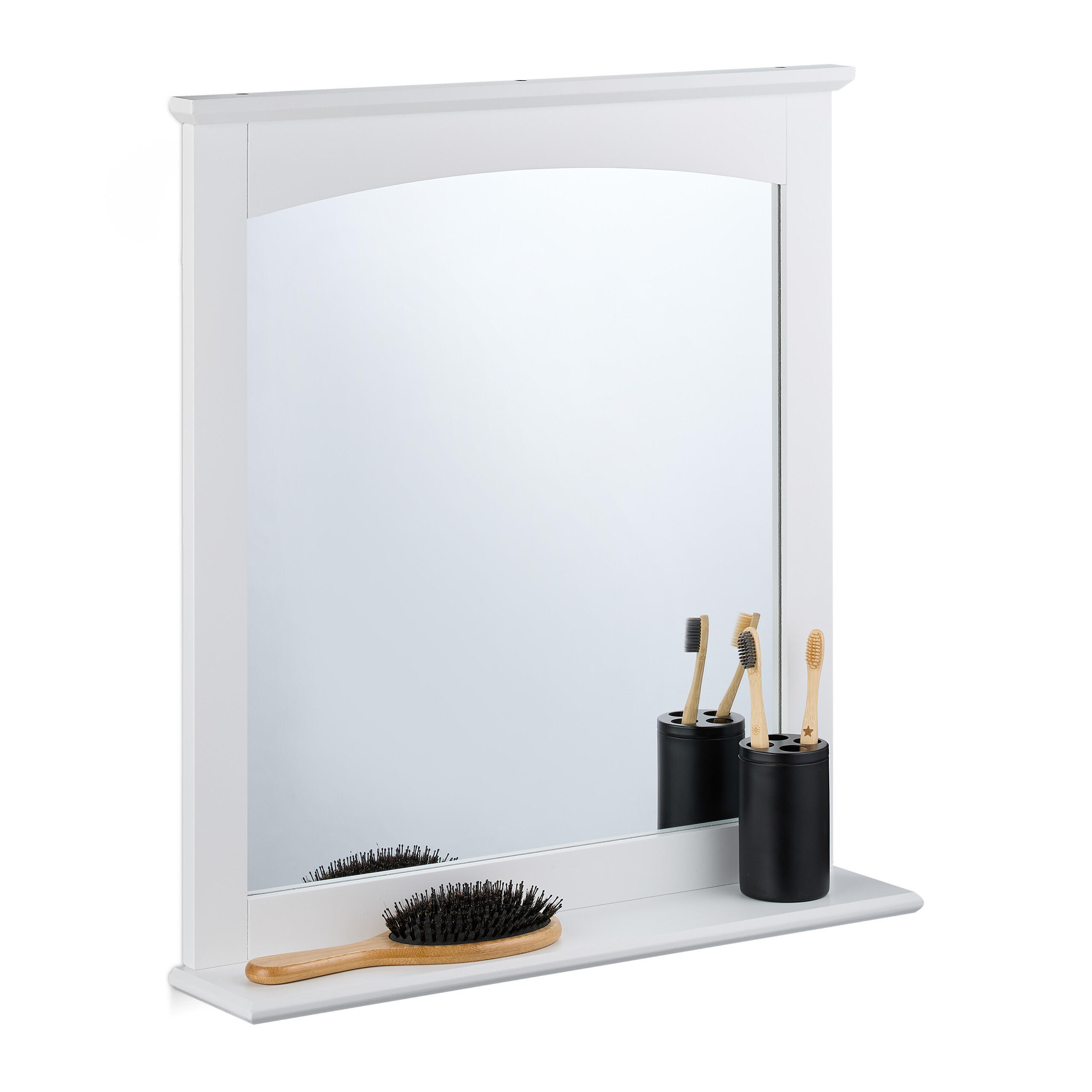 OGLINDA Alba baie cu polita MDF 60 cm
