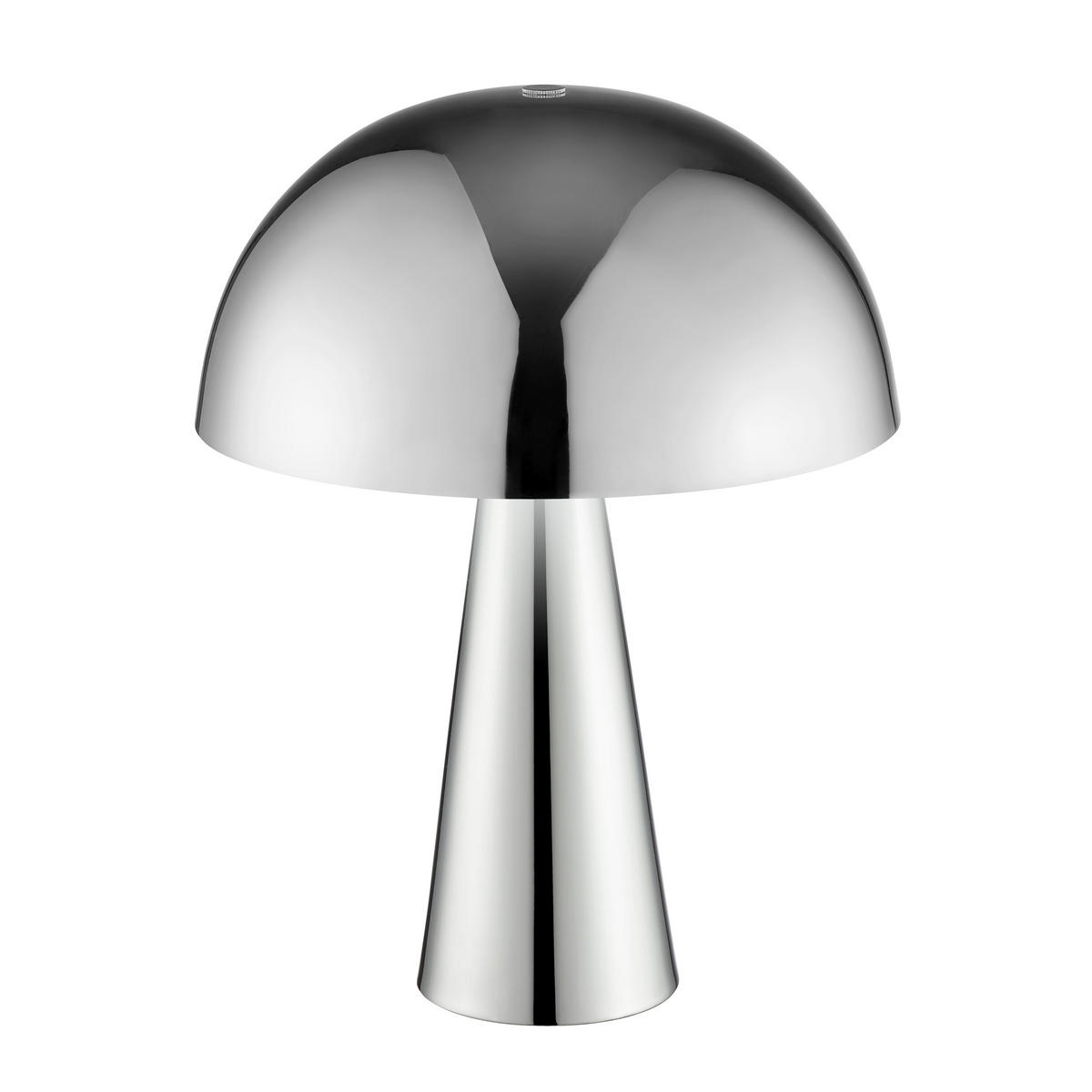 TISCHLEUCHTE Sigrun Chromfarben 25/25/33 cm - Chromfarben, Metall (25/25/33cm) - Brilliant