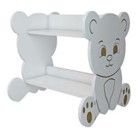 KINDER-STANDREGAL Tårnby - Weiß, Holzwerkstoff (56/60/56cm) - [en.casa]
