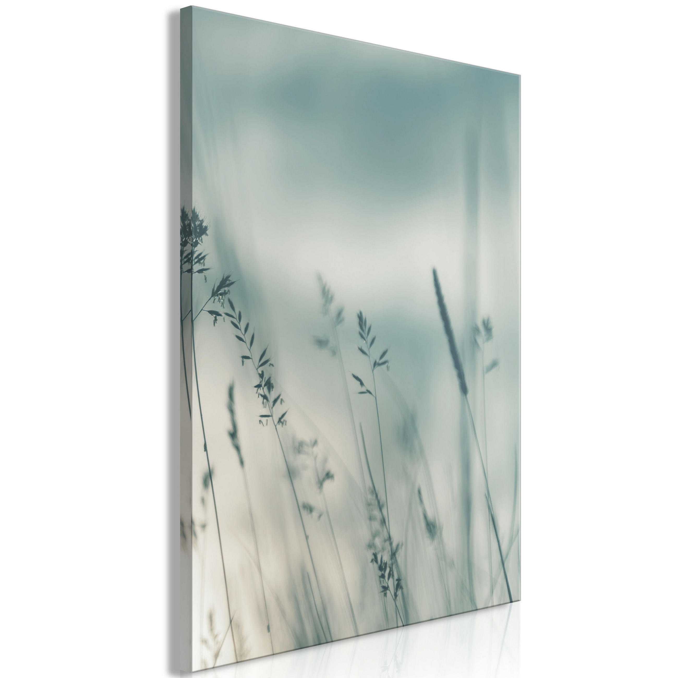 KUNSTDRUCK Blau 40/60 cm - Blau/Grau, Textil (40/60cm) - KUNSTLOFT
