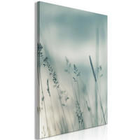 KUNSTDRUCK Blau 40/60 cm - Blau/Grau, Textil (40/60cm) - KUNSTLOFT