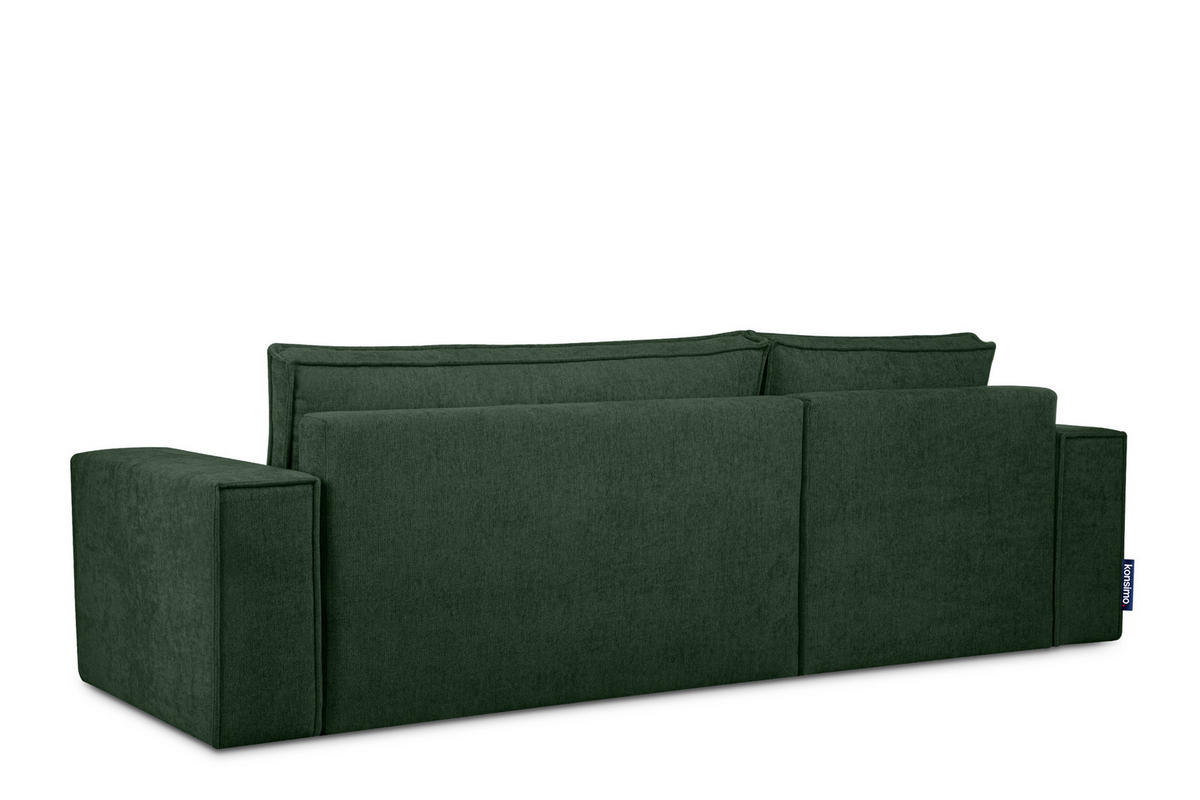ECKSOFA-LINKS/RECHTS NAPI II mit Schlaffunktion, grün - Grün, Textil (262/148cm) - KONSIMO®