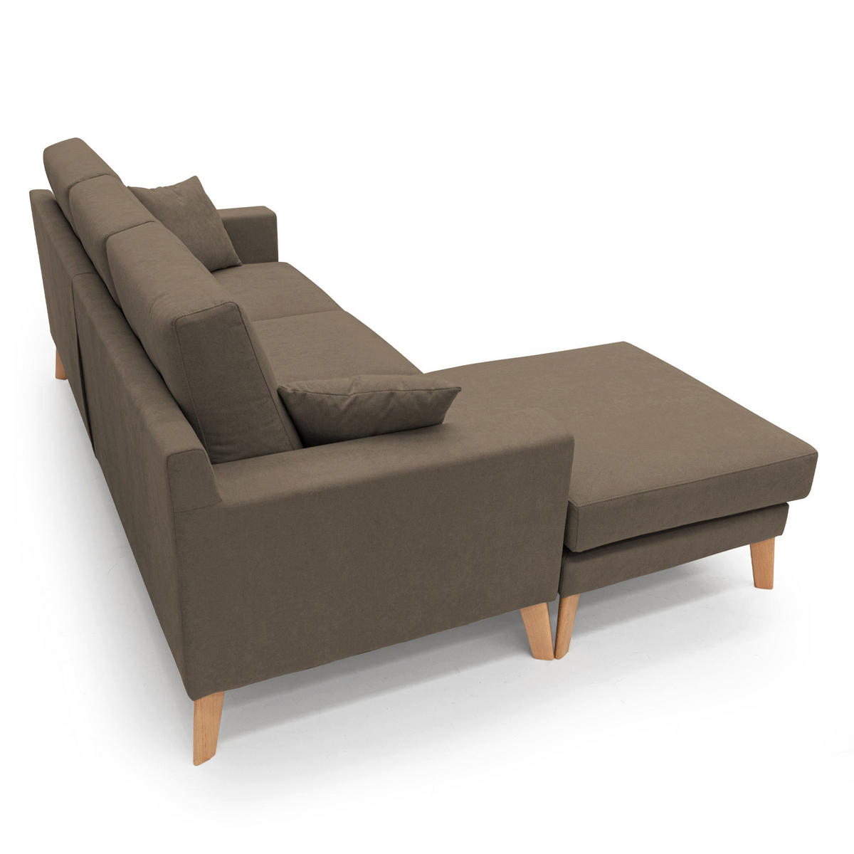 ECKSOFA Danish - Braun, Textil (237/91cm) - Divani.store