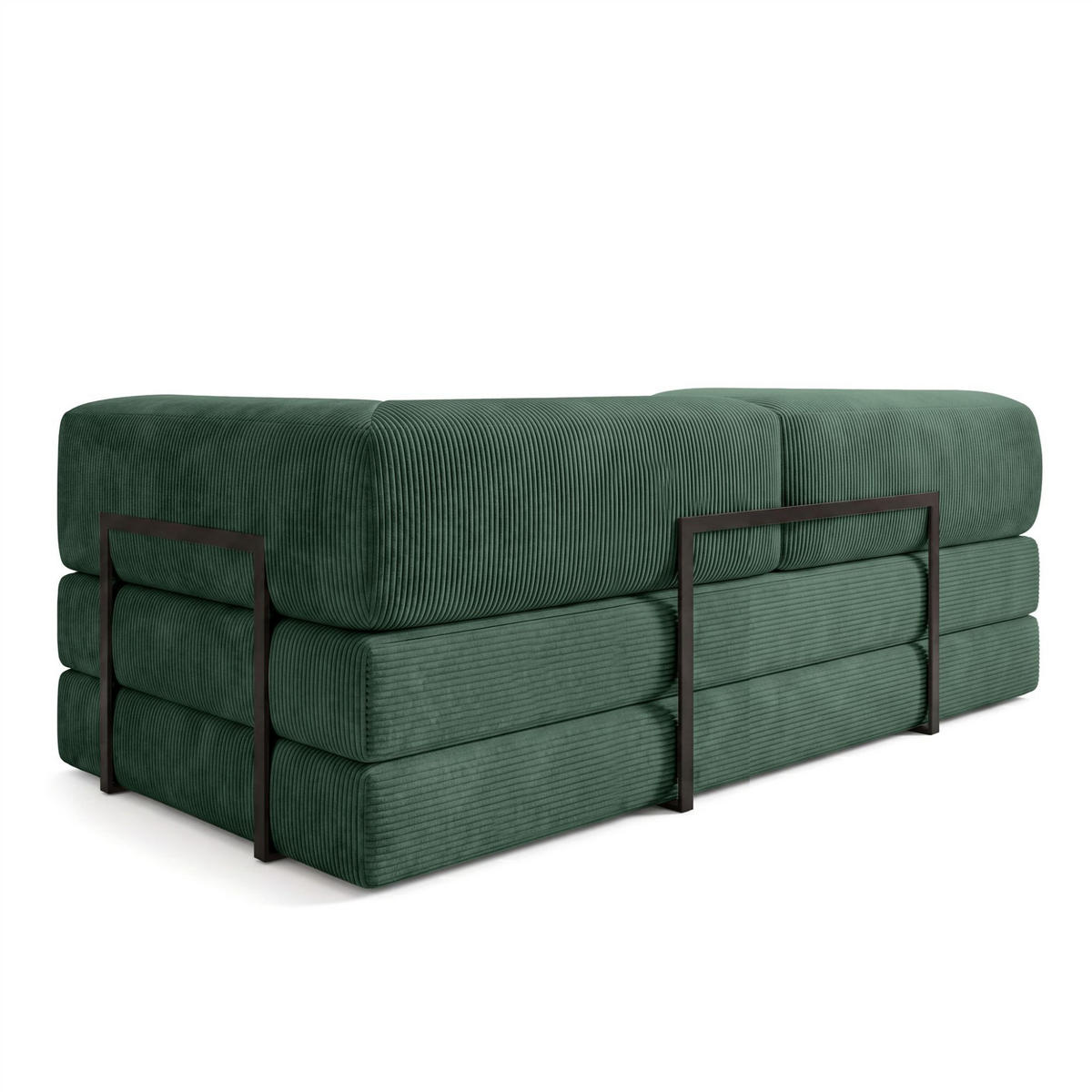 SCHLAFSOFA Danny - Grün, Holzwerkstoff/Textil (200/70/100cm) - Fun Möbel
