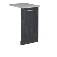 ČELNÍ PANEL MYČKY R-Line Černý beton - černá/antracitová, kompozitní dřevo (45/81.8/1.6cm) - Vicco