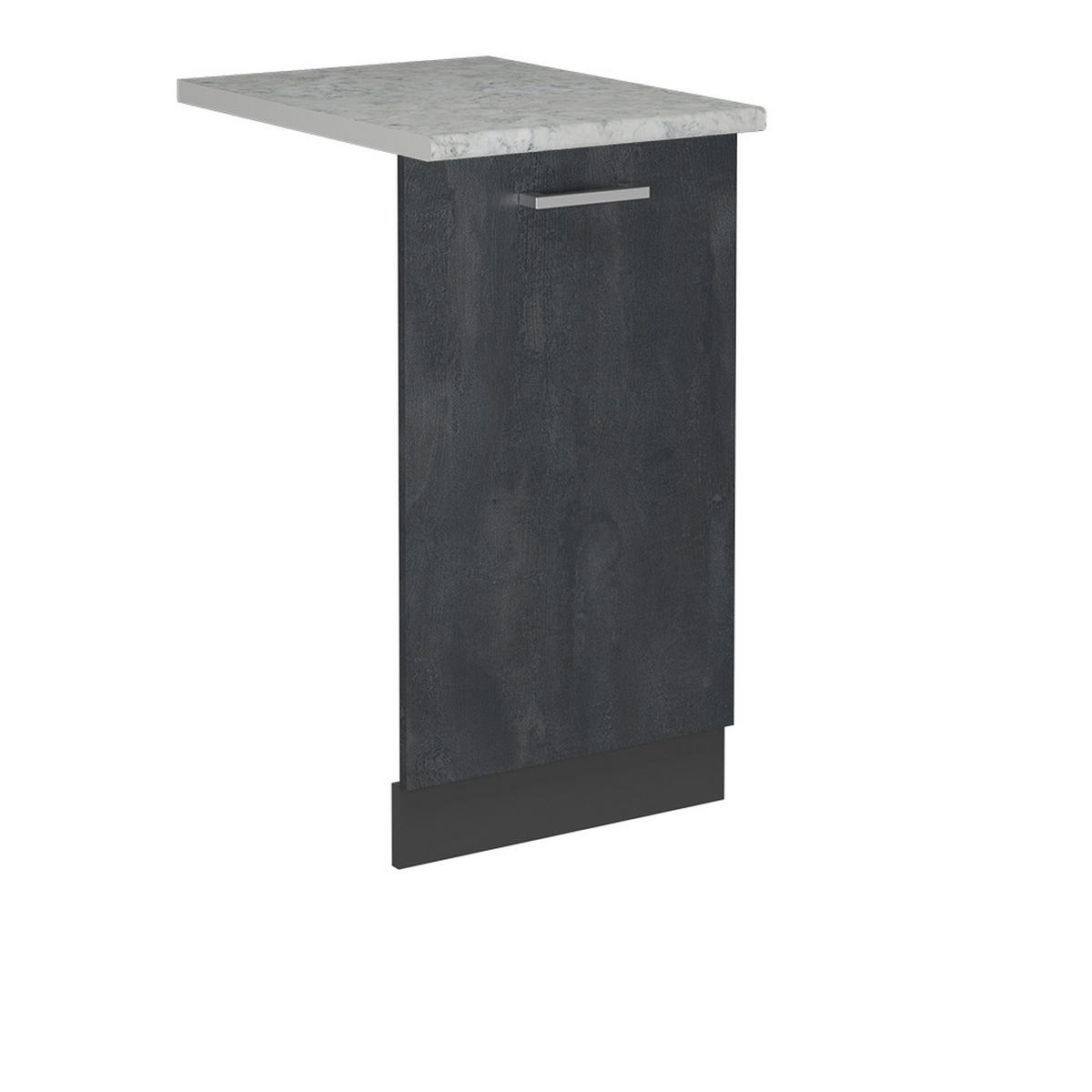 ČELNÍ PANEL MYČKY R-Line Černý beton - černá/antracitová, kompozitní dřevo (45/81.8/1.6cm) - Vicco