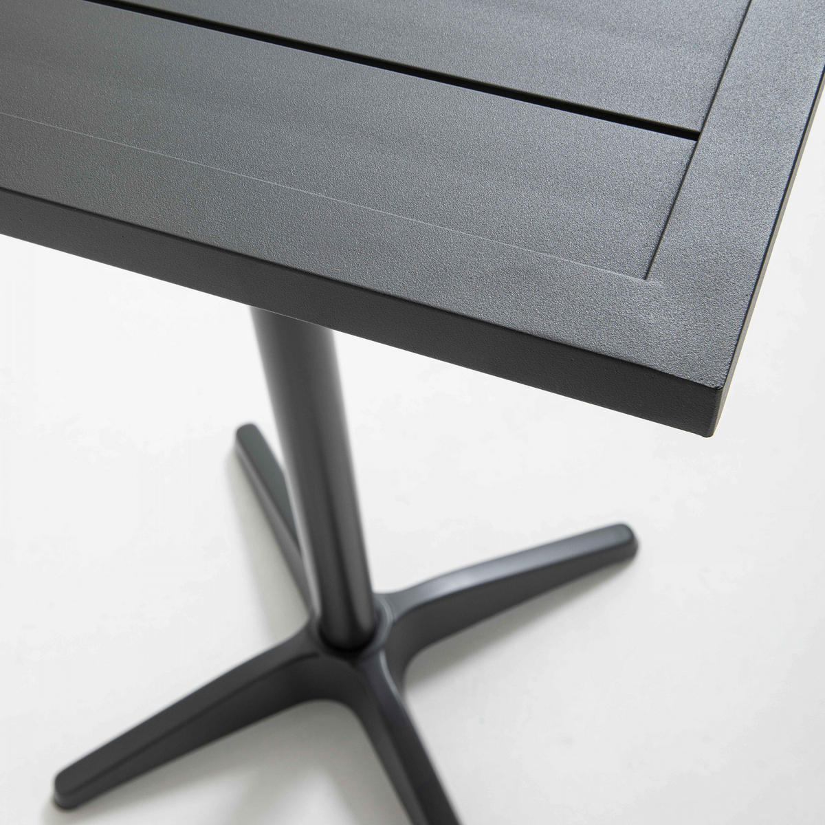TISCHBEIN, Grau - Grau, Metall (65/110/65cm) - Oviala