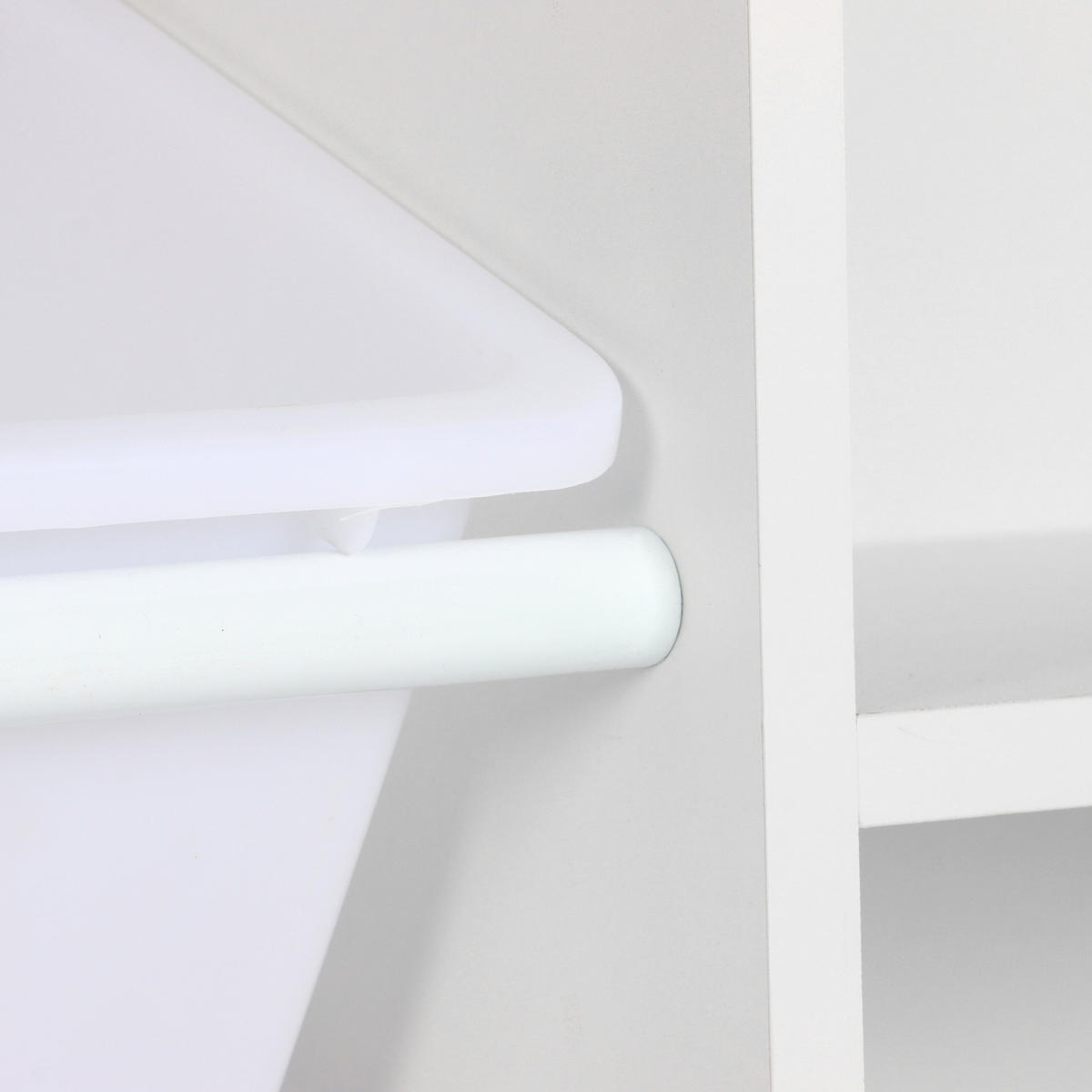 KINDERREGAL - Weiß, Holzwerkstoff/Kunststoff (139/94/30cm) - Relaxdays