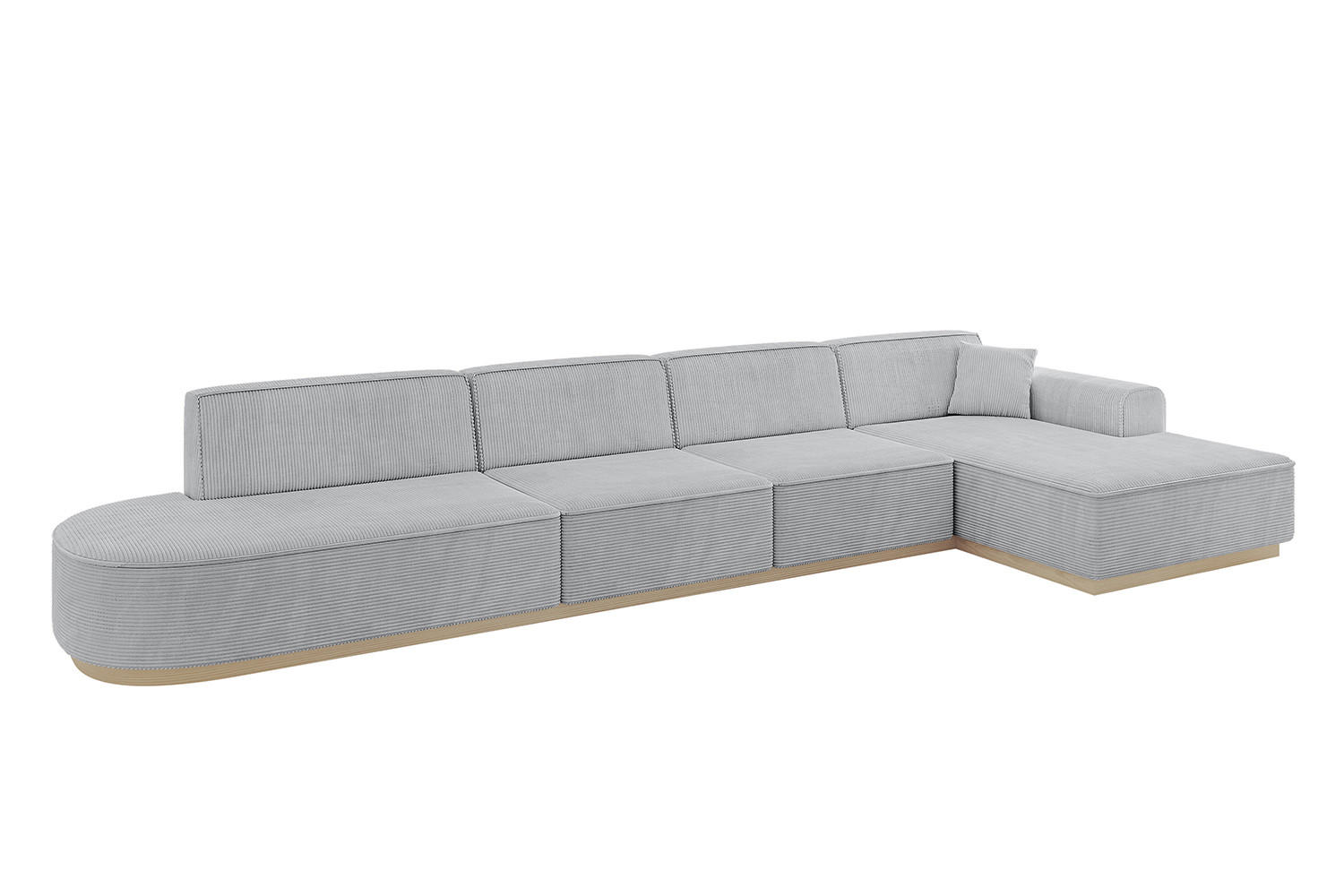 Altdecor Ecksofa Grau 412x165 cm