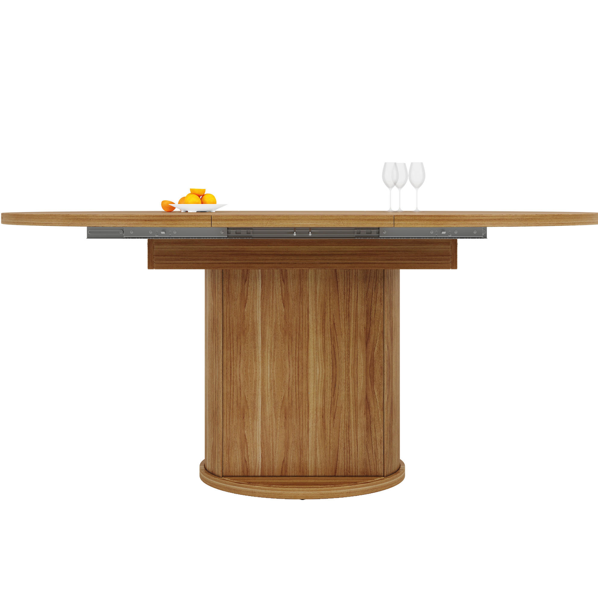 ESSTISCH 118/118/76,8 cm Walnuss aus MDF ausziehbar - Braun, Holzwerkstoff (118/118/76.8cm) - OKMYHOME