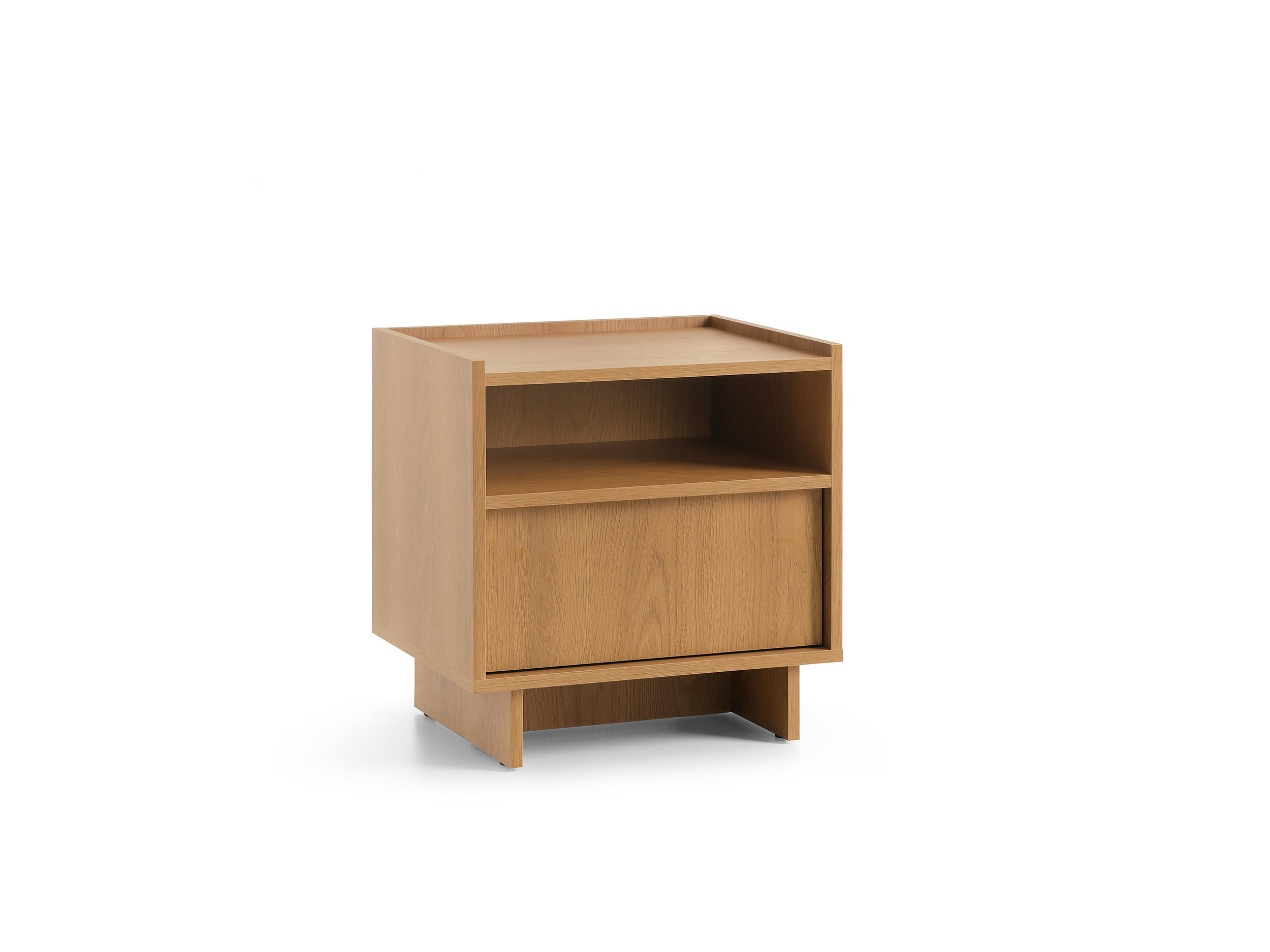 NACHTTISCH: karamellfarbene Eiche, 50 x 51 x 39 cm - Braun, Holzwerkstoff (50/51/39cm) - 3XE LIVING