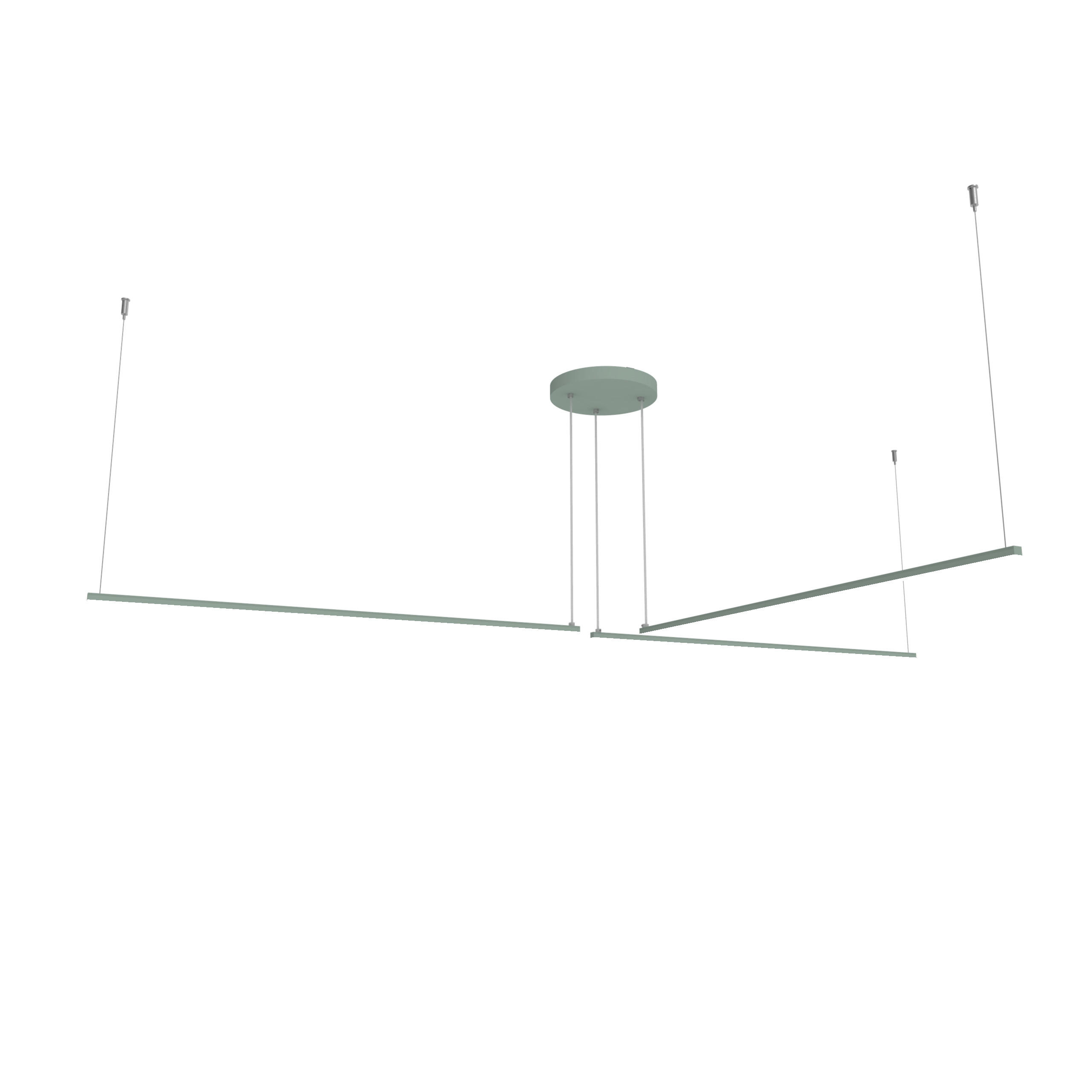 Lumicom Led-Hängeleuchte Grün 100x2x2 cm