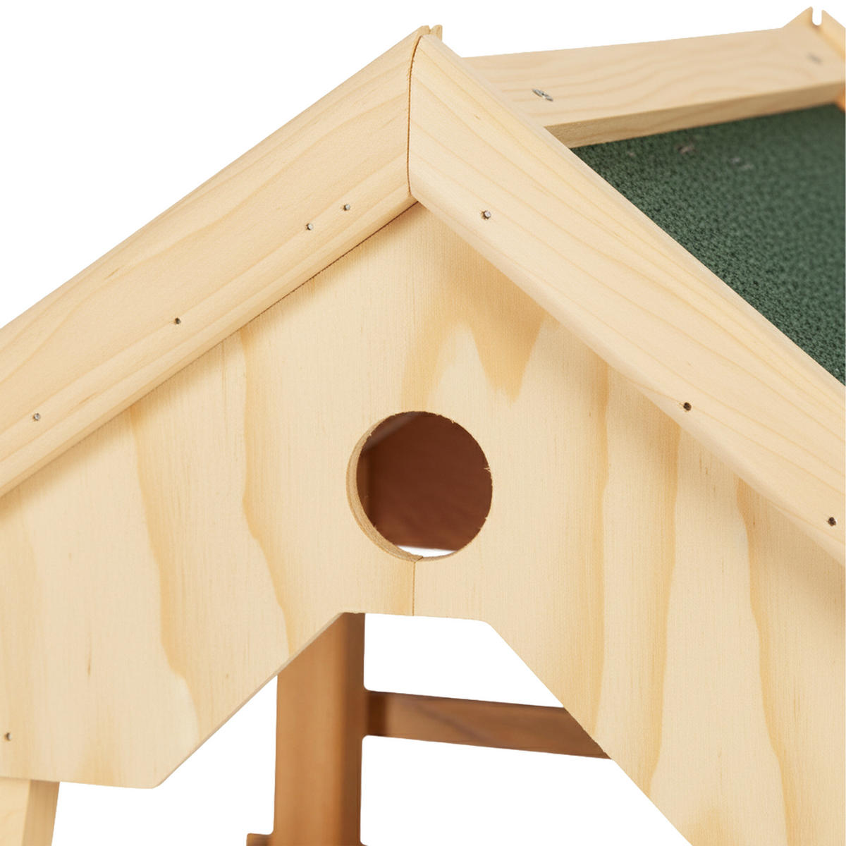 VOGELFUTTERHAUS - Hellbraun, Holz (37/120/37.5cm) - Relaxdays