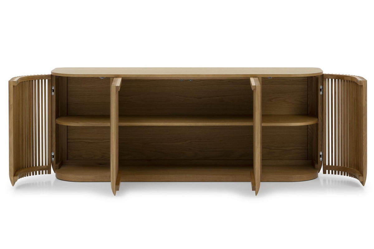 SIDEBOARD Franz, Natur Massiveiche - Beige, Holz (45/69/175cm) - WOODEK