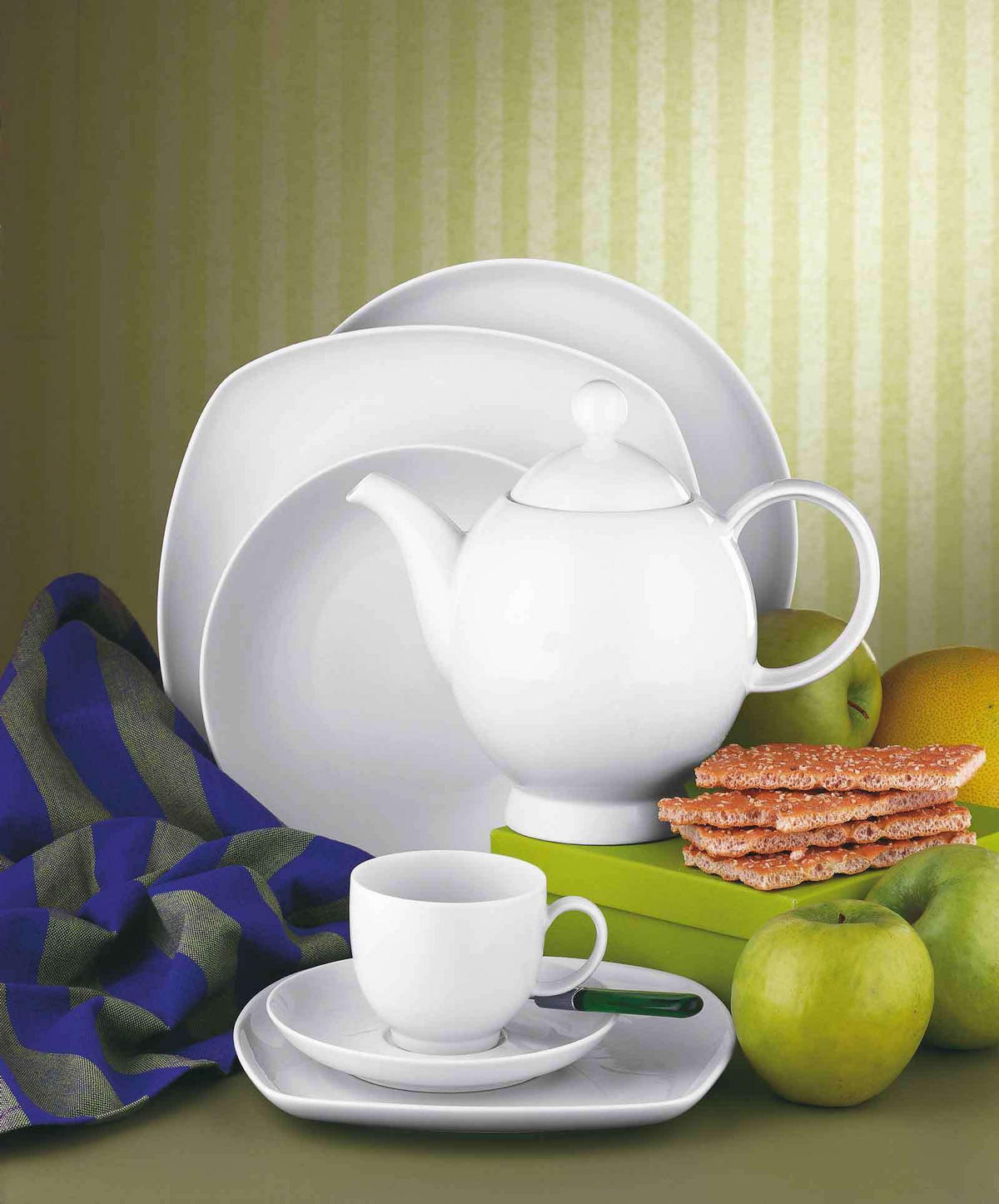 KAFFEESERVICE Lido Weiß weiß 18er Set - Weiß, Keramik (24/18.1/43cm) - Seltmann Weiden