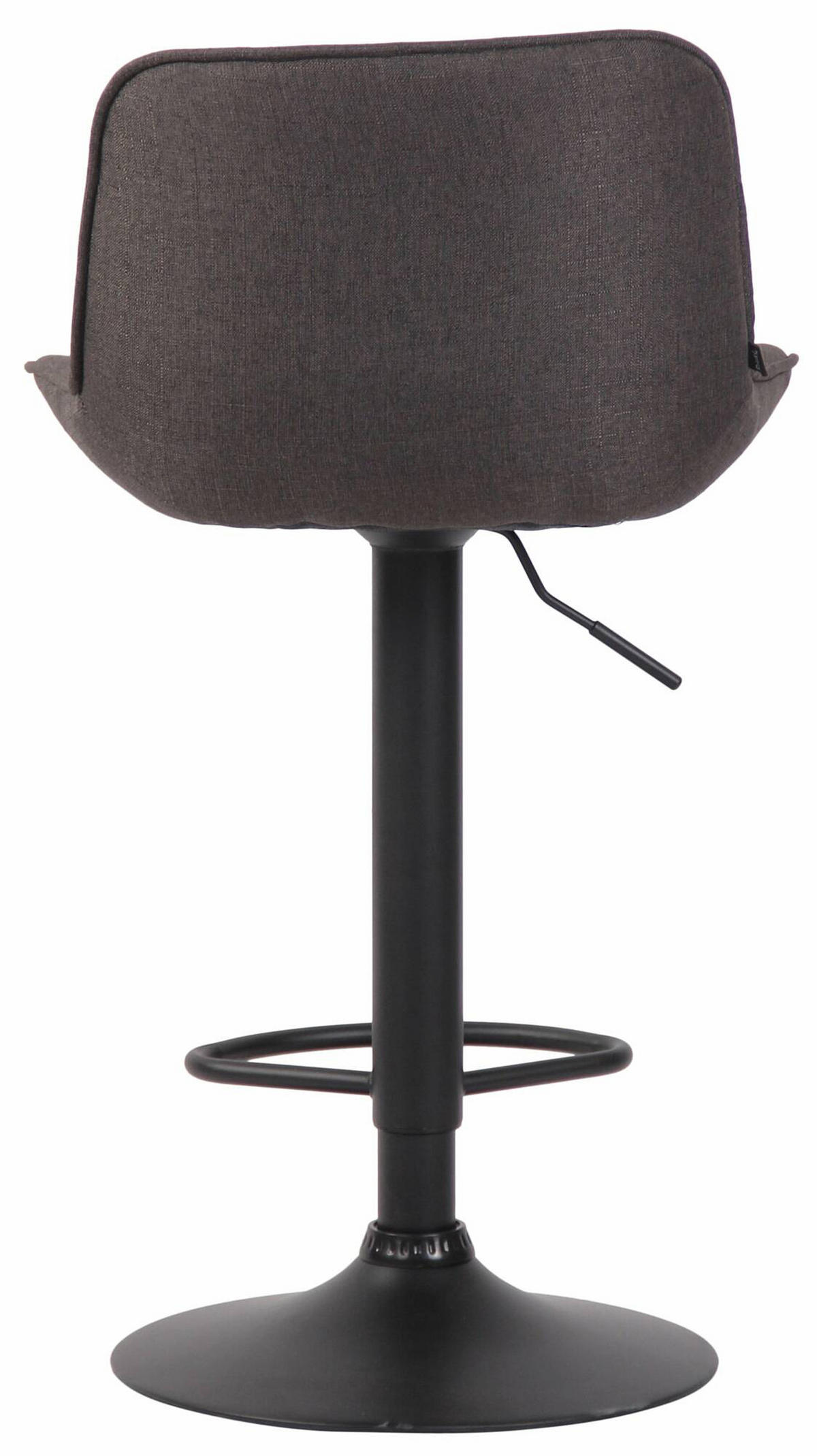 BARHOCKER 2er Set Lentos Stoff schwarz dunkelgrau - Dunkelgrau/Schwarz, Textil/Metall (50/108/50cm) - TPFLiving