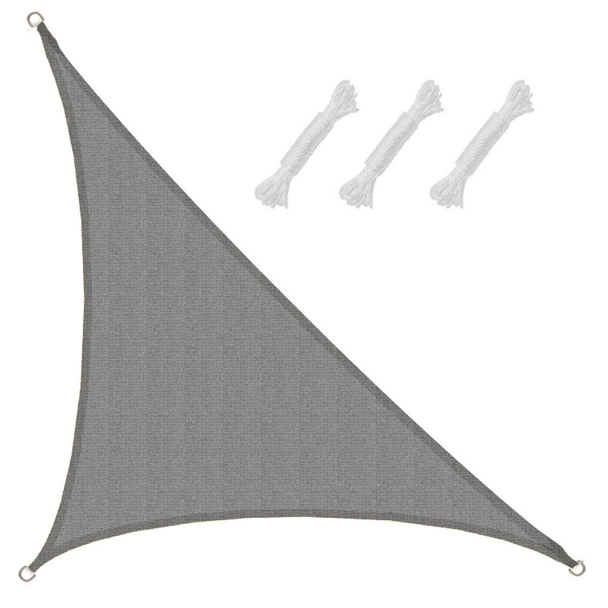 SONNENSEGEL Luftdurchlässig 510/360 cm Beige - Grau, Kunststoff (360/510cm) - Amanka