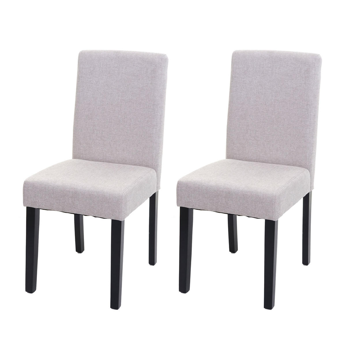 ESSZIMMERSTUHL Beige, Dunkelbraun 2er-Set - Beige/Dunkelbraun, Textil (43/90/56cm) - MCW