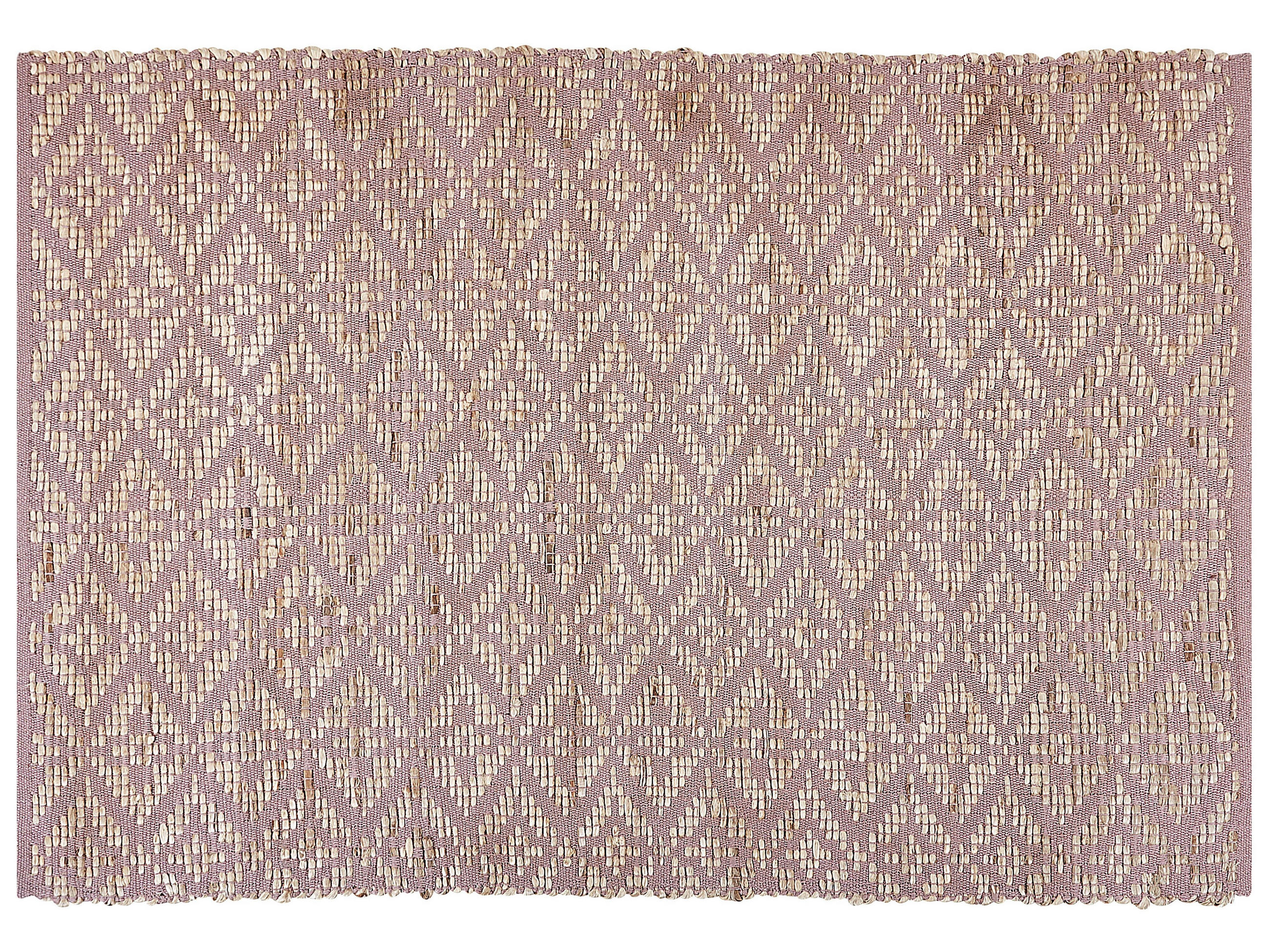 TEPPICH geflochten Gerze 230/160 cm - Pink, Textil (160/230cm) - Beliani